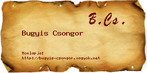Bugyis Csongor névjegykártya